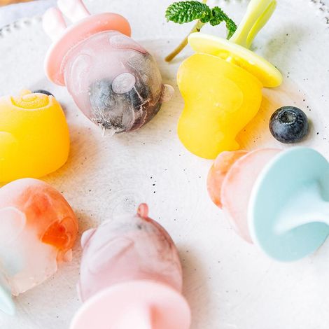 Silikon-Eisform für Eis am Stiel, DIY-Eisform für Fruchtpüree, Pudding und Joghurt (1/5)