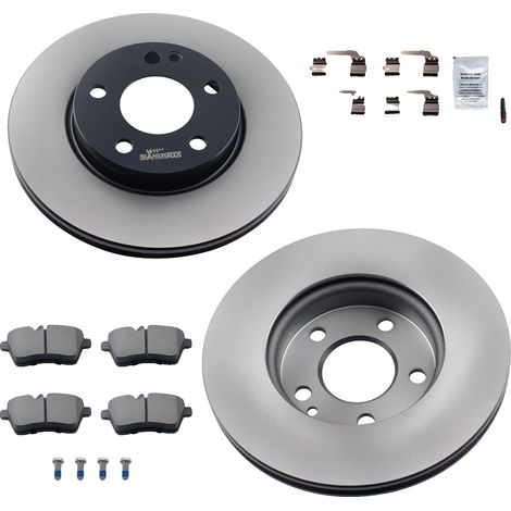 Set di dischi e pastiglie freno, diametro 270 mm, spessore 22 mm, materiale composito di alta qualità per attrito, dissipazione del calore migliorata, conforme alla norma ISO 9001. (1/5)