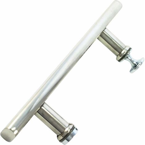 Duschtürgriff aus Edelstahl, 140 mm, Lochabstand 14 cm (1/3)