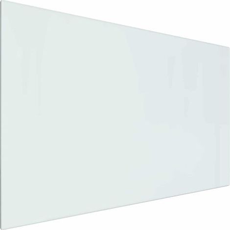 Panneau arrière de cheminée en verre transparent, 80 x 50 cm (1/5)