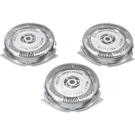 3er-Pack Ersatz-Scherköpfe für Philips Norelco SH50, elektrische Rasierköpfe für Herren der Serie 5000, doppellagiges Rasierzubehör, rotierende Ersatzköpfe
