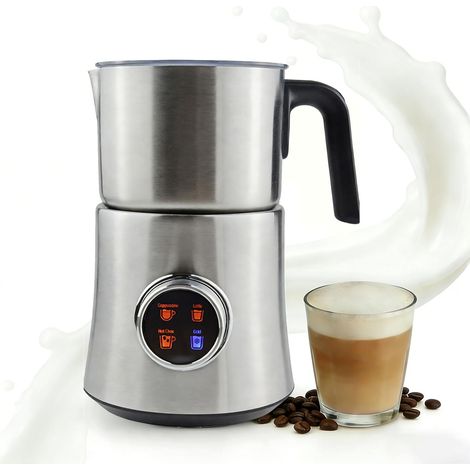 Mousseur À Lait Électrique 900 Ml, Cuiseur Vapeur À Lait Chaud Et Froid Avec 4 Modes, Arrêt Automatique, Machine À Mousse Automatique Pour Café, Latte, Cappuccino, Macchiato, Chocolat Chaud (1/5)