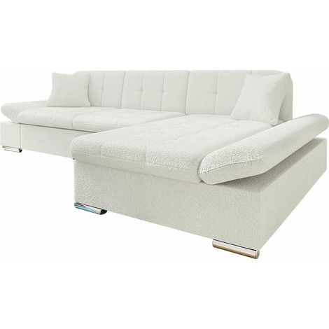 Canapé d'angle Comfivo 219, Boucle Baloo 2073, 278x161x76cm, 0 (1/4)