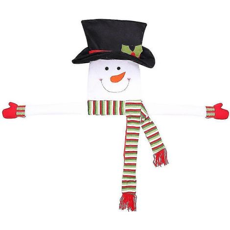 Décoration de sapin de Noël Bonhomme de neige câlin - Ornements pour une fête féérique de Noël (1/5)