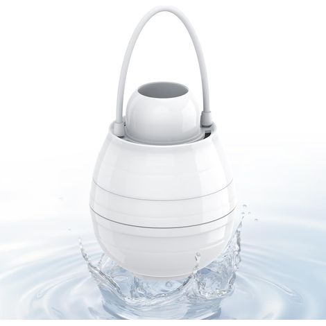Filtre de baignoire — Système de filtration en 8 étapes — Élimine efficacement des centaines d'impuretés, purifie l'eau du bain et préserve la santé de la peau et des cheveux — Blanc