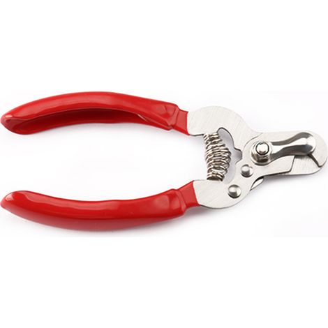 Cortauñas para animales para perros, gatos y conejos de acero inoxidable color rojo (1/4)