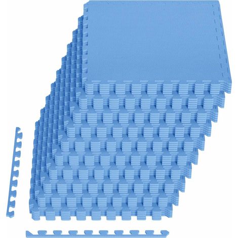 Floor Mats 40 pcs Blue 14.4 m² EVA Foam vidaXL
