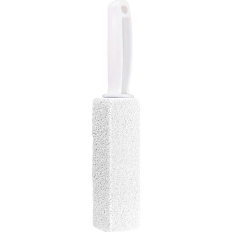Brosse de toilette avec manche, nettoyant pour toilettes, salle de bain, piscine et ménage-White 10cm (1/5)