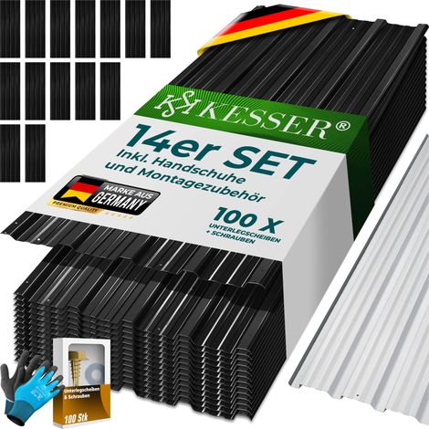 KESSER® Tôle trapézoïdale profilée, galvanisée, 7 m² (1/5)