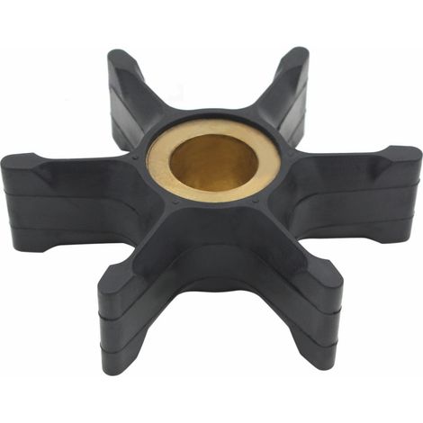 1 Turbine pompe à eau, 6 pales, diamètre 142mm, laiton caoutchouc, moteur hors-bord 40-70 CV (1/5)
