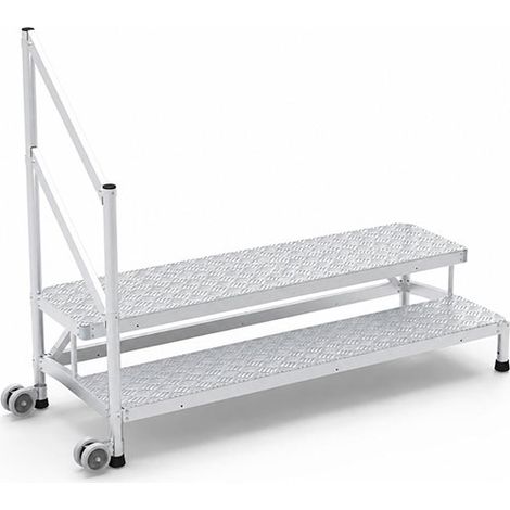 Scalino 2 gradini - Altezza max. lavoro 2.50m - Larghezza 2.15m - MP2-200-RLGCG (1/5)