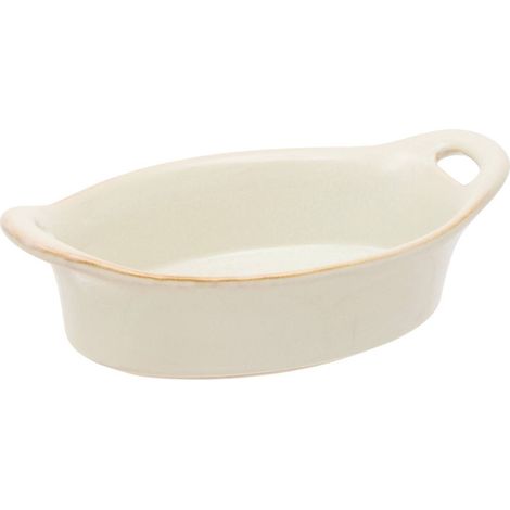 Piatto ovale in ceramica terre inconnue, 11x16 cm, beige - Atmosphera créateur d'intérieur (1/2)