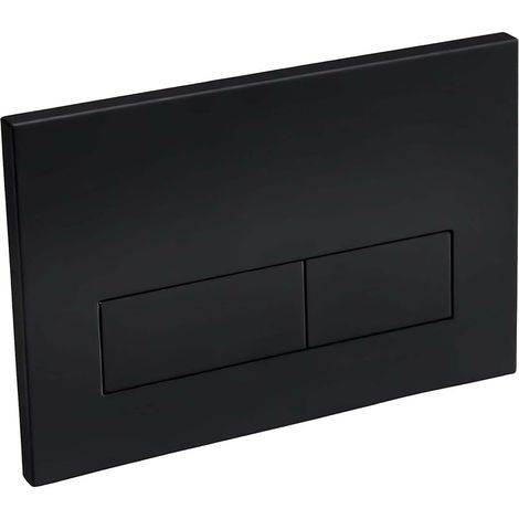 Plaque de commande WC suspendu, Compatible Geberit Sigma 20, UP300, UP320, Double chasse d'eau, régulateur de débit, 246x164 mm(noir) (1/5)