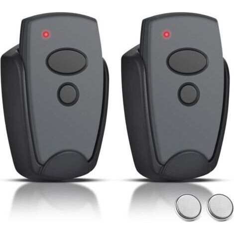 Télécommande pour porte de garage 868,3 MHz - Compatible avec Marantec D302-868, D304-868, D382-868, D384-868, D384-868, D323-868, 2 canaux, 2 pièces (1/4)