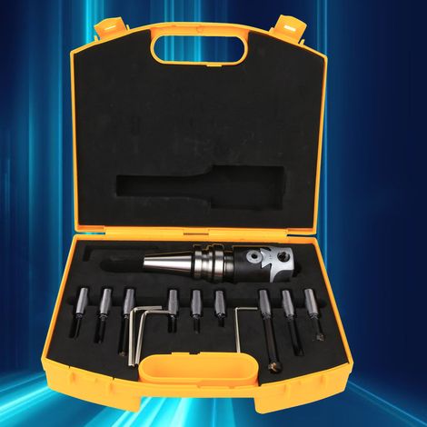 Jeu de fraises à aléser 40 en acier au carbone, kit d'outils de fraisage CNC haute précision BT30-F1-12-9PCS (1/5)