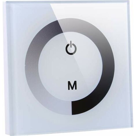 Interrupteur effleurement complet – Variateur de luminosité LED tactile – Mode de pose électricité – Panneau unique DC 12V-24V (1/4)
