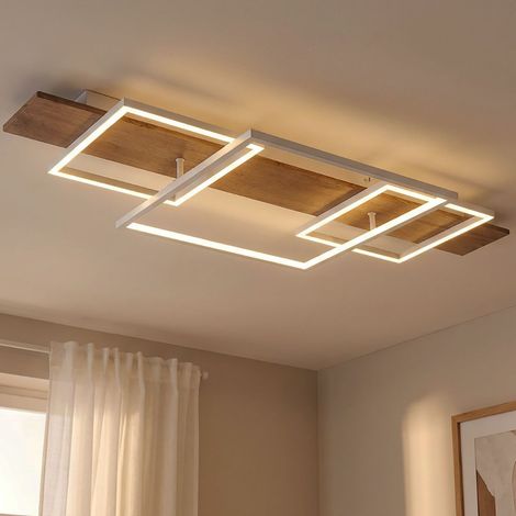 Deckenlampe Deckenleuchte LED Esszimmer 3 Stufen Dimmer Wohnzimmerlampe modern LED, Aluminium Metall, 1x 32W 2000lm 3000K, LxBxH 95x40x10 cm