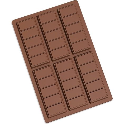 Moule chocolat silicone 6 barres 5 carrés chacune (1/5)
