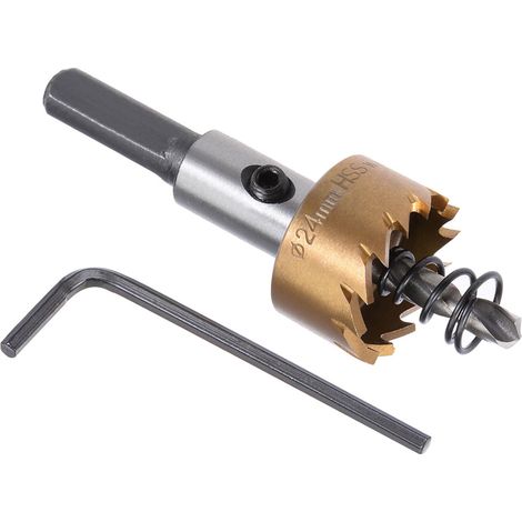Scie-Cloche 24mm Foret Coupe-Trou pour Acier Inoxydable pour Métal (1/5)