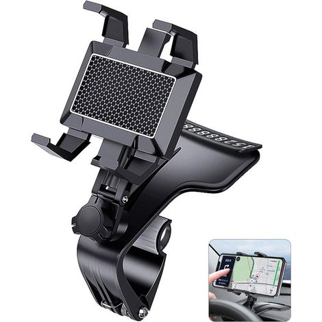 Support de téléphone portable pour voiture - [Support de tableau de bord trois générations] Rotation à 1200°, navigation en réalité augmentée avec panneau de stationnement (1/5)