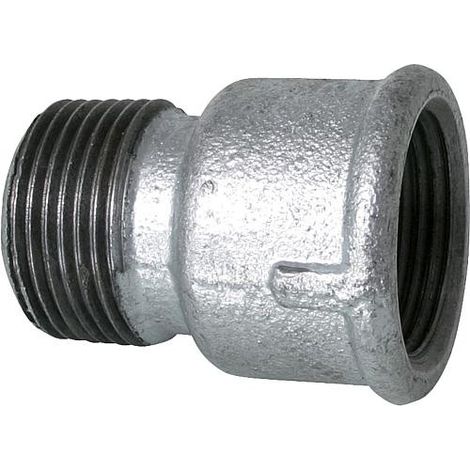Raccord en fonte malleable galva Nr.529A Rallonge diam. 2" (1/3)