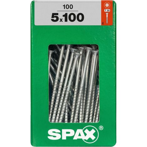 Spax Universalschrauben 5.0 x 100 mm TX 20 Senkkopf - 100 Stk. Holzschrauben (1/3)