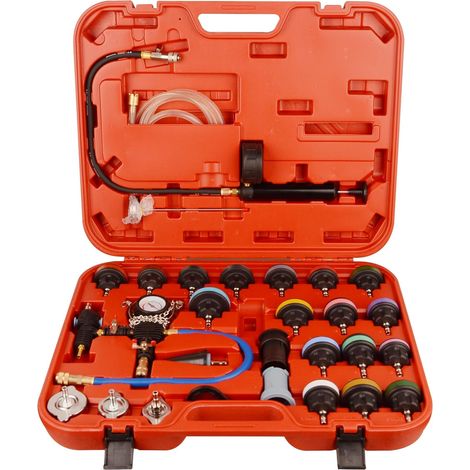 Kit universal para comprobador de presión de radiador y sistema de refrigeración en View, 28 piezas. (1/5)