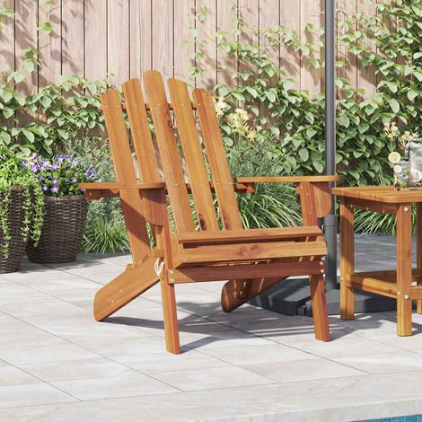 vidaXL Chaise de jardin Adirondack Bois d'acacia massif (1/5)