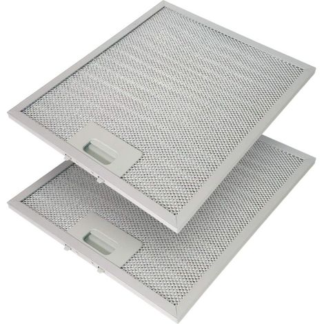 Filtre pour hotte 320x260mm – Métallique avec grille – Lot de 2 – Compatible avec toutes les hottes aspirantes