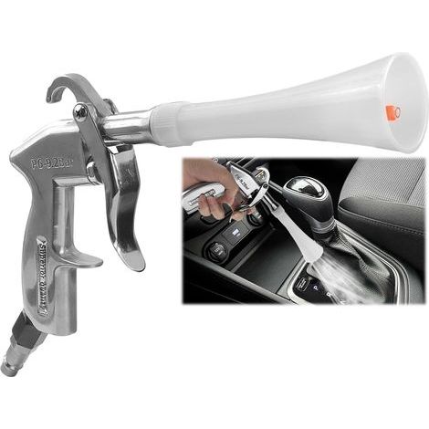 Soufflette Air Comprimé, Soufflette Compresseur, Pistolet de Nettoyage Voiture à Air Comprimé, Haute Pression Sans Réservoir, Pour L'entretien Intérieur (1/5)