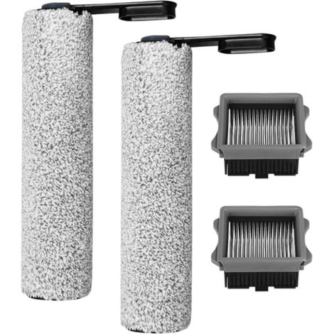 Ensemble d'accessoires pour Aspirateur Tineco Floor One S7 Pro - S6, 2 Rouleaux Brosses et 2 Filtres HEPA pour Floor One S7 Pro, Kit d'accessoires pour Aspirateurs Secs et Humides Sans Fil (1/4)