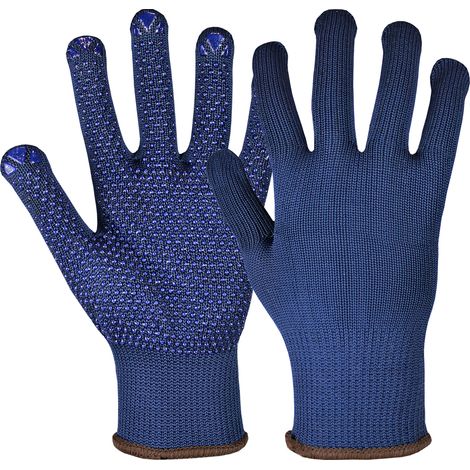 Hase Namur Blue Arbeitshandschuh aus Baumwoll-/Polyesterstrick Größe 10 12 Stk