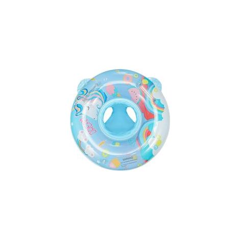 Bouée de natation gonflable pour bébé avec poignée, motif licorne bleue, 60 – (1/5)