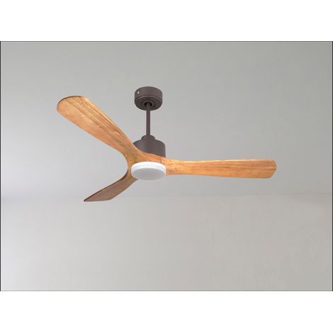Ouray de Klassfan - Ventilateur de plafond et destratificateur moteur DC Laiton pales bois clair 30 à 50 m² OurayDC5P7Sw152 (1/5)