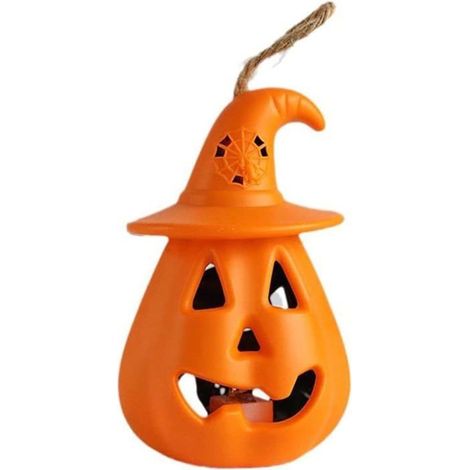 KLVGTIFS PU - accessoires d'horreur d'Halloween décoration d'Halloween citrouille d'Halloween lampe crâne effrayante orange