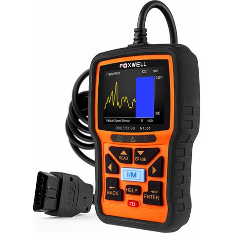 Lecteur Foxwell NT301 CAN OBDII/EOBD, appareil de diagnostic de panne automobile OBDII (1/5)