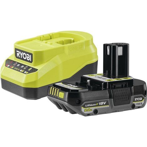 Kit batterie et chargeur - RYOBI - RC18120A-120CG - Lithium+ 18V - Batterie 2,0Ah - Chargeur inclus (1/5)