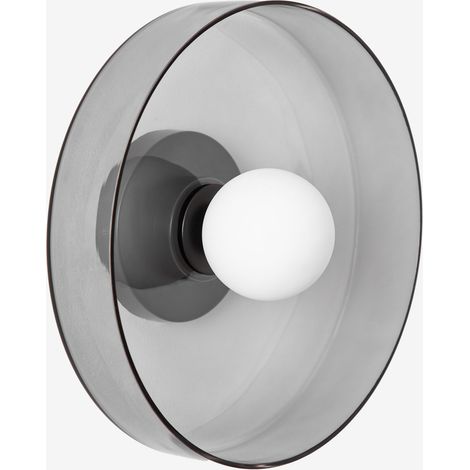 SKLUM Jaxal Badezimmer-Wandleuchte Schwarz Ø35 cm