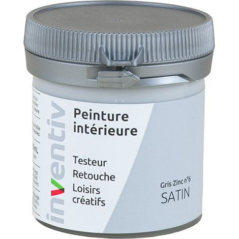 Testeur Peinture Intérieure Satin Gris Zinc 6 - INVENTIV