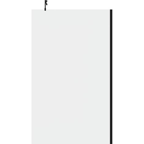 Colore 10mm Clear Glass Matt Black 2000mm x 1200mm Walk In Shower Screen including Wall Channel and Support Bar (1/3)