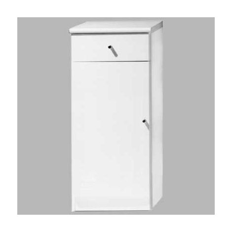 BASE SINGOLA CON CASSETTO BIANCA - -