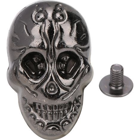 Rivets cloutés Punk, 20 pièces, 15.66x25.24mm, ornements gothiques/accessoires de chaussures, couleur pistolet à tête fantôme 88, DIY (1/5)