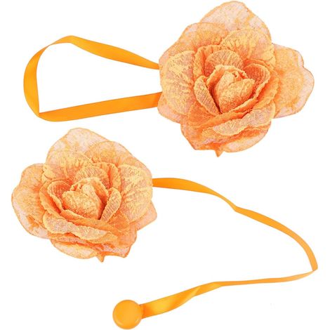 Boucle Magnétique Élégante et Moderne pour Rideau en Lin Coton 2 Pièces sans Perçage Forme Fleur pour Studios et House Warming (1/5)