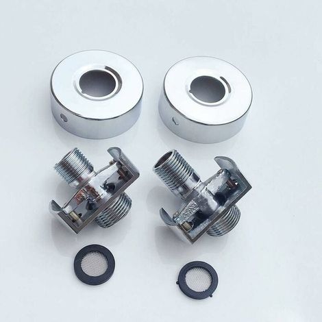 Réglage de l'angle du tube d'aspiration en cuivre, tête de douche, pied courbé, vis excentrique, robinet, accessoires-LIAIKI (1/5)
