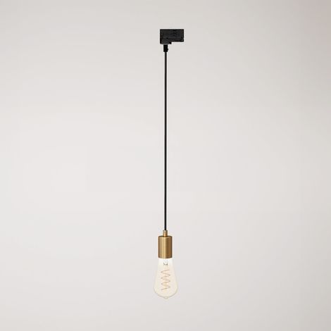 Creative Cables – Pendelleuchte mit satiniertem Metallfinish für Schienen – Leuchtmittel inklusive
