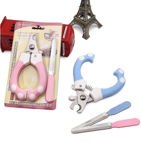 Coupe-ongles professionnel pour chats et chiens, ciseaux de toilettage en acier inoxydable, limes à griffes ( ) (1/3)