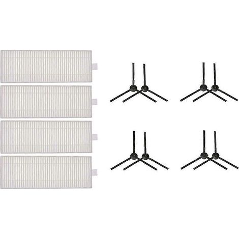 Filtre pour aspirateur brosse pour aspirateur Filtre de brosse pour aspirateur filtre de HEPA Filtre Roller Main Side Brosse Serpillière Cloth Rags pour 360 C50 Robot Aspirateur pièce détachée Acce (1/5)