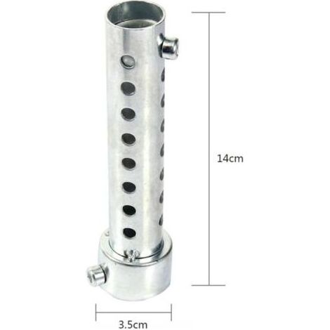 Silencieux pour Moto, 35mm Silencieux d'échappement Universel pour Moto DB Killer Silencieux Baffle Insert, Silencieux de Tuyau d'échappement de Moto - Argent (1/4)
