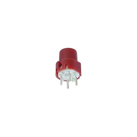PULSADOR DE CONTACTO REDONDO 9.0mm ROJO (1/2)