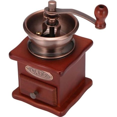 Moulin À Café Manuel En Bois Vintage Retro (1/4)
